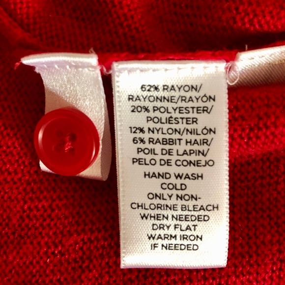 Loft Red Button-Up Cardigan - Picture 3 of 3